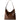 Vintage Style Large Leather Tote Shoulder Bag – Soft Cowhide Commuter Hobo in Chestnut Brown & Black