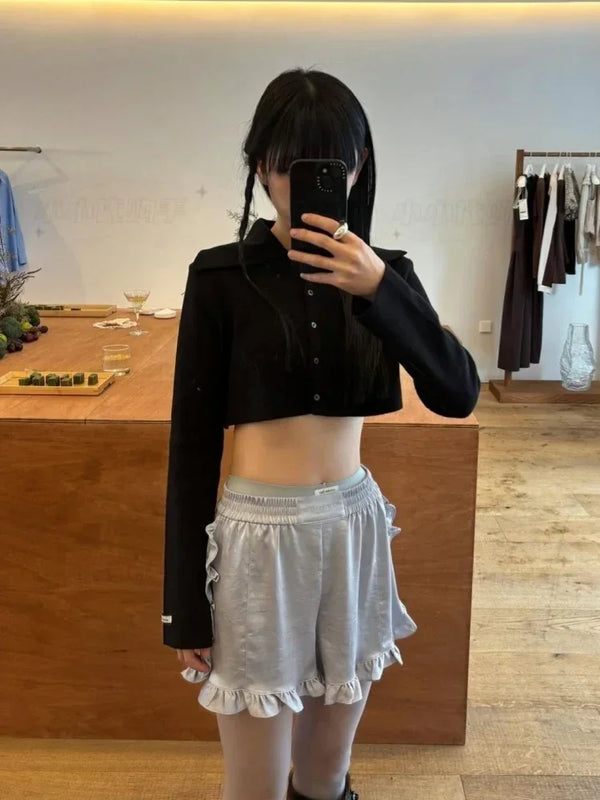 [Overdue Flair] Satin Mini-Shorts