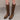 Leather Western Riding Boots – Buckle Detail Knee High