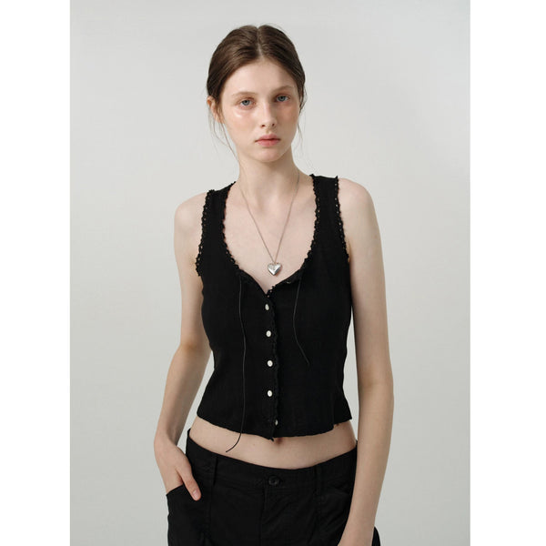 トップス The Barnnet Tank Top The Barnnet Lace Tank Top – Stefani Studio